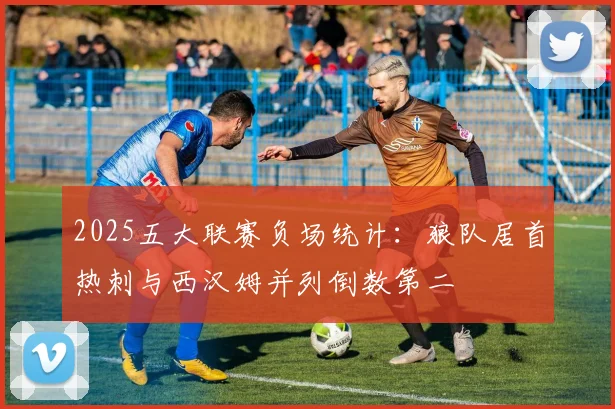 2025五大联赛负场统计：狼队居首热刺与西汉姆并列倒数第二